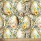 Rustic Floral Easter Egg Cotton Fabric | By the Yard | Sewing and Crafting | 44 inches wide